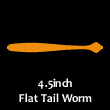 4.5″FLAT TAIL WORM (4.5″フラットテールワーム)