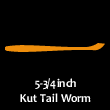 5-3/4″KUT TAIL WORM (5-3/4″カットテールワーム)