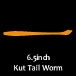 6.5″KUT TAIL WORM (6.5″カットテールワーム)